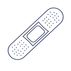 single medical pflaster icon vector on white back round.