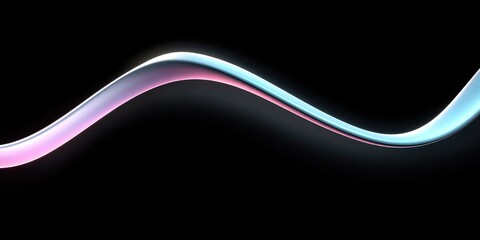 Obraz premium Abstract, glowing, wavy line design