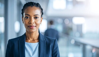 Professional woman in business attire