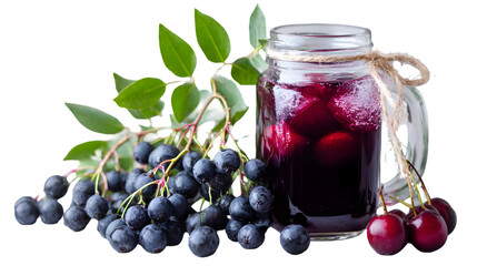 Mason Jar with Natural Fillers – Isolated Product Mockup