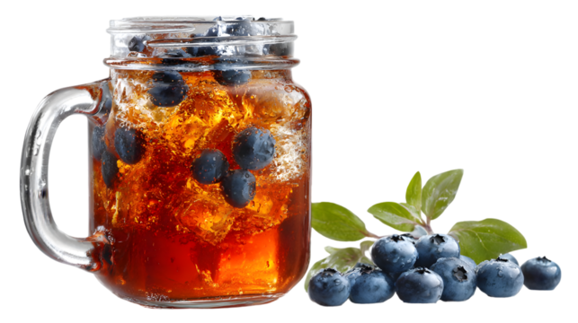 Transparent Mason Jar Packed with Contents – Isolated