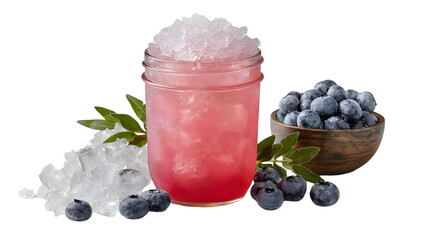 Minimalist Image of a Full Mason Jar on White Surface
