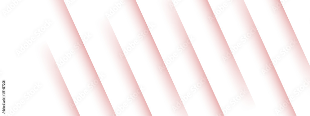 Aufkleber abstract minimalist background design with diagonal stripes with soft pink shadows on a white backdr