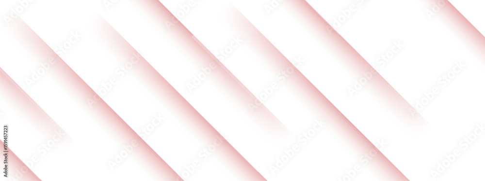 Aufkleber abstract minimalist background design with diagonal stripes with soft pink shadows on a white backdr