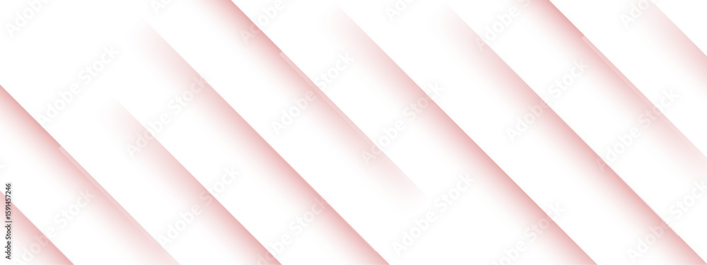 Aufkleber abstract minimalist background design with diagonal stripes with soft pink shadows on a white backdr