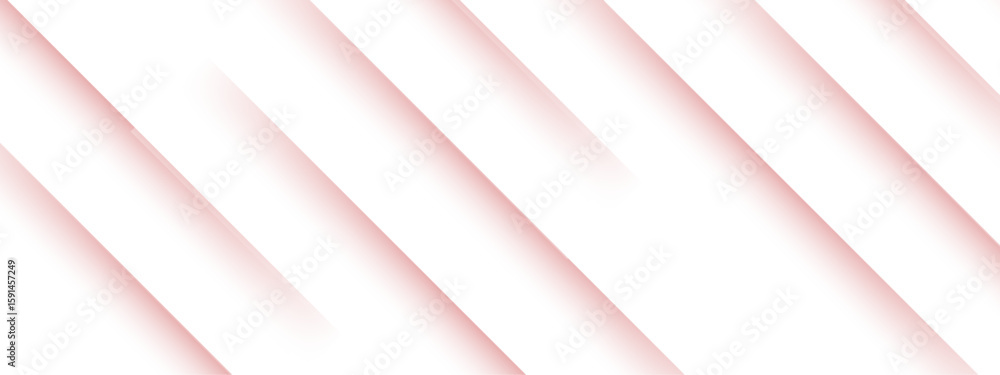 Aufkleber abstract minimalist background design with diagonal stripes with soft pink shadows on a white backdr