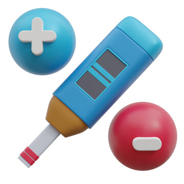 Pregnancy test 3D Icon