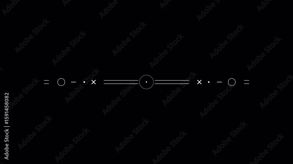 Poster abstract minimalist geometric shapes animation loop