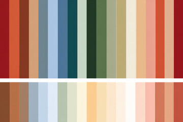 Colorful vertical stripes pattern with abstract textile design, fading effect from top to center, warm and cool tones, modern minimal style, artistic and vibrant mood