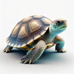 Fototapeta premium illustration turtle icon logo with white background