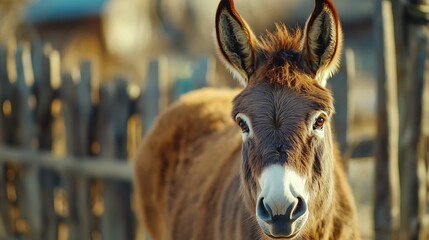 Calm indoor barn setting with animal closeup high resolution picture