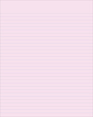 Clean simple lined paper, paper, sheet, letter, paper background. Vector. Notebook, writing paper, seamless, page, cloth, chart, school book, paper. graphic, design background. Simple paper.
