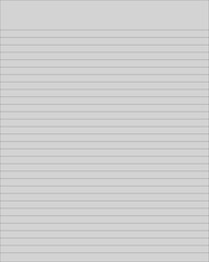 Fototapeta premium Clean simple lined paper, paper, sheet, letter, paper background. Vector. Notebook, writing paper, seamless, page, cloth, chart, school book, paper. graphic, design background. Simple paper.