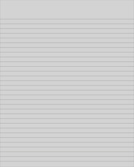 Fototapeta premium Clean simple lined paper, paper, sheet, letter, paper background. Vector. Notebook, writing paper, seamless, page, cloth, chart, school book, paper. graphic, design background. Simple paper.