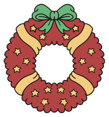 Playful cartoon christmas theme illustrations icons