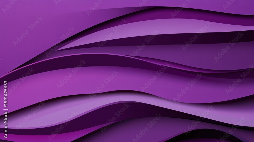 Poster abstract purple layered waves creating a mesmerizing background design