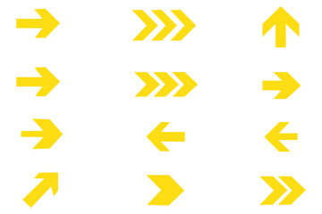Collection different arrow signs. Black arrows icons. Arrows vector illustration. Modern simple arrows. Cursor. Arrow