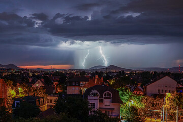 lightning in the city