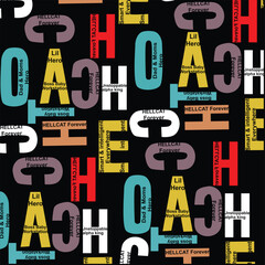 kids  litters all over pattern print illustrations vector art