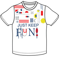 kids t shirt print fun print illustrations vector art