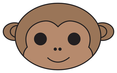 playful cartoon animal head illustrations