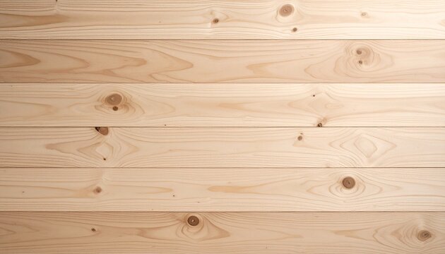 Flat Polished Wooden Surface Texture with Clear Grain Lines