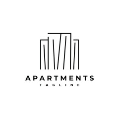Apartment Buildings Logo Template