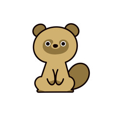 たぬきのイラスト
