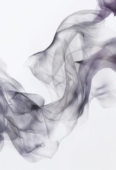 Minimalist Abstract Artwork With Flowing Violet And Gray Curves