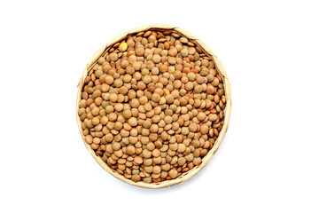 Lentils are small brown legumes rich in protein and fiber