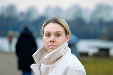 Woman With Calm Expression