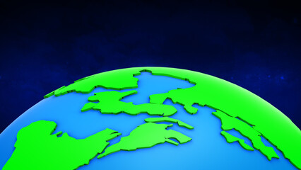 3D Air Travel World Concept