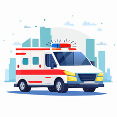 Emergency Medical Vehicle Illustration
