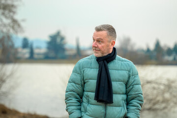 Man Looking Thoughtfully To Side