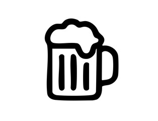 Summer Icon 15 : beer, mug, drink, glass, alcohol, illustration, vector, bar, icon, 