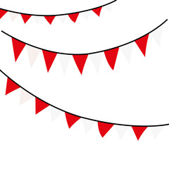 Obraz premium red ribbon vector illustration