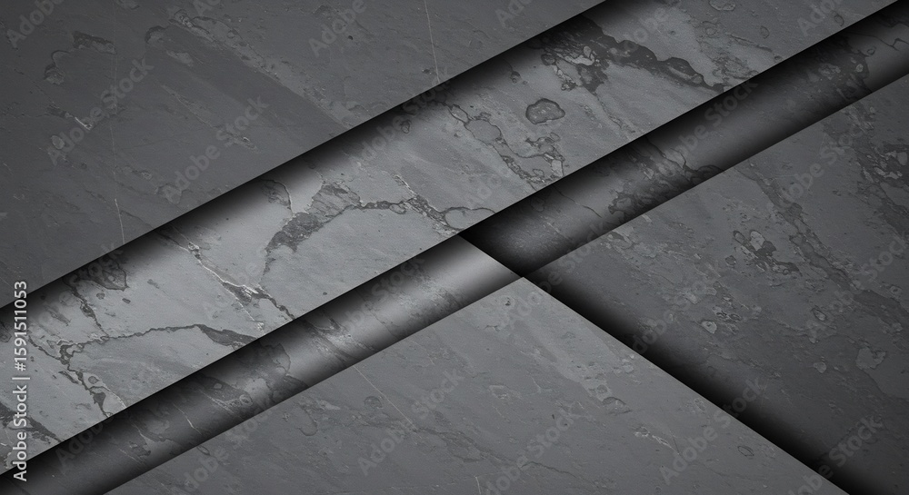 Poster abstract geometric composition: textured grayscale with diagonal lines