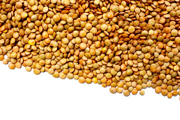 Lentils are small brown legumes rich in protein and fiber
