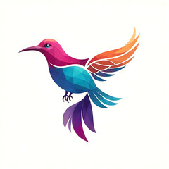 Fototapeta premium Colorful Bird Logo VectorWinged Bird Logo DesignModern Bird Logo TemplateBird Logo with WingsVibrant Bird Vector LogoGradient Bird Logo DesignFlying Bird Logo VectorCreative Bird Logo Ar