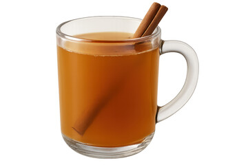 Warm cider mug brimming with cinnamon sticks, radiating cozy autumn comfort and seasonal beverage charm