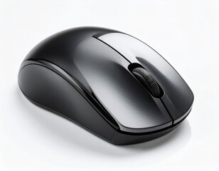 Generated image Office black or white mouse with shadow-free white background