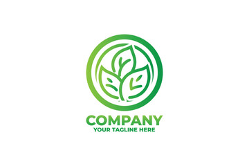 Minimalist modern of Leaf Badge