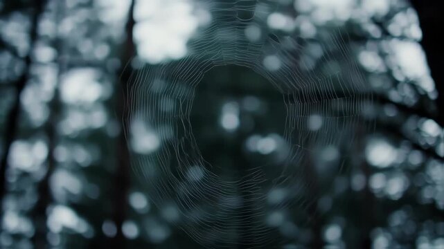 Detailed spider web