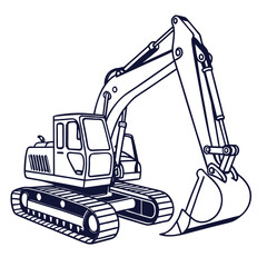 Excavator machine heavy equipment construction vehicle machinery digging