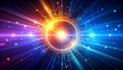 Naklejka premium Cosmic Gradient Burst