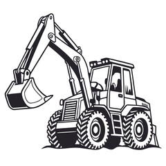 Heavy construction digger machine excavator heavy equipment