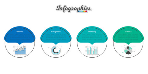 Infographic timeline template can be used for chart, diagram, web design, presentation, advertising, history