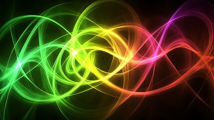 Abstract colorful swirling lines (1)