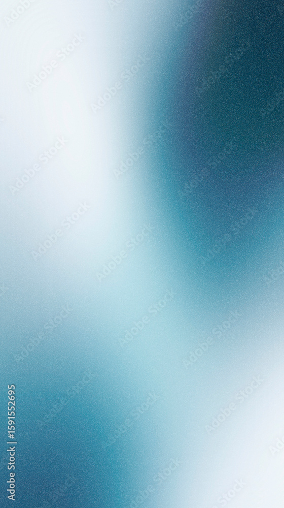 Poster abstract blue gradient background with soft blurred textures, creating a serene atmosphere ideal for