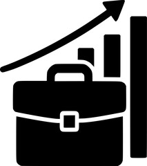 Fototapeta premium Business Professional Carrying Briefcase Walking Forward Confident Pose silhouette
